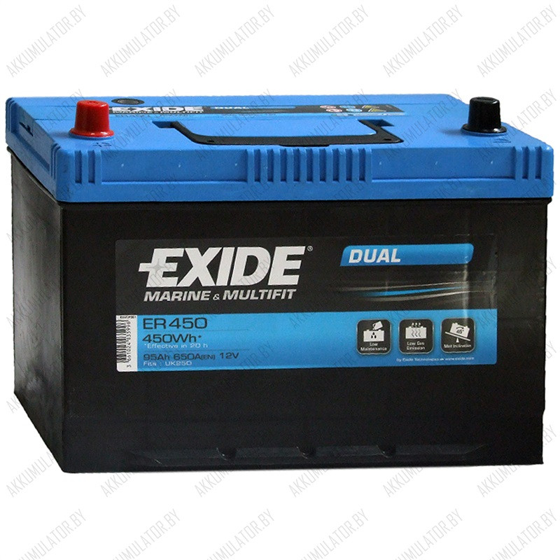 Аккумулятор Exide Marine / 95Ah / 650А / Asia / Прямая полярность