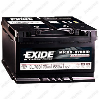 Аккумулятор Exide Micro-Hybrid ECM / EFB / EL700 / 70Ah / 630А