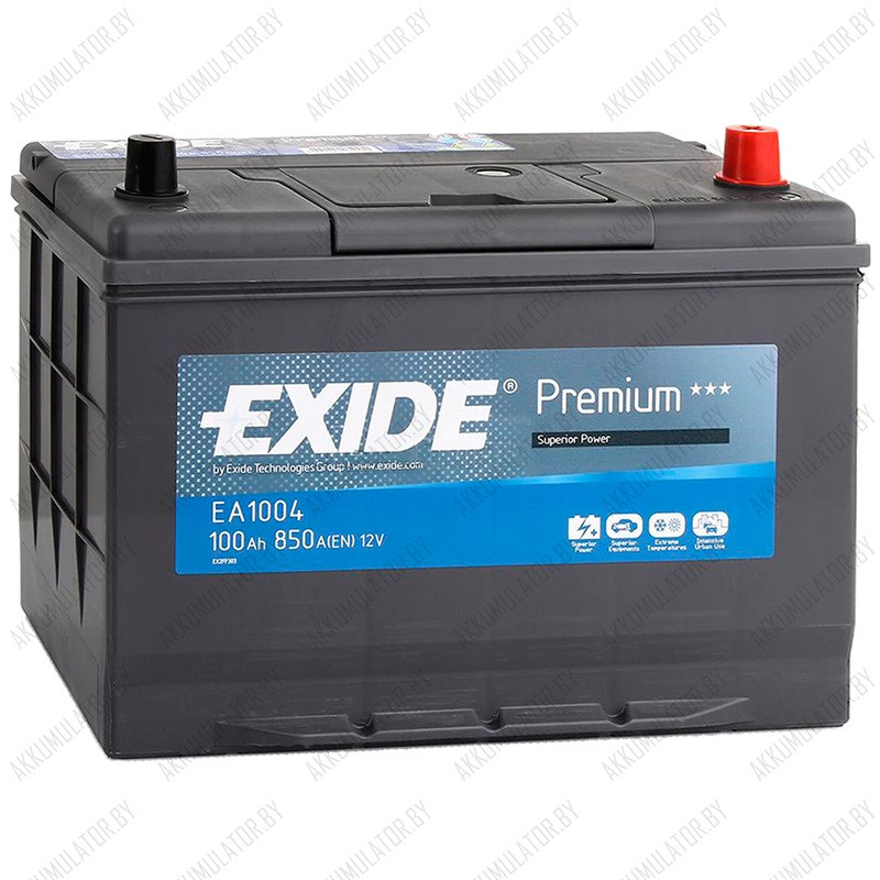 Аккумулятор Exide Premium EA1004 / 100Ah / 850А / Asia