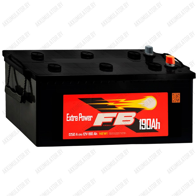 Аккумулятор FireBall 6СТ-190А3 / 190Ah / 1 250А - фото 1 - id-p75048782