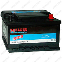Аккумулятор Hagen Starter 56530 / Низкий / 65Ah / 540А / Обратная полярность / 278 x 175 x 175