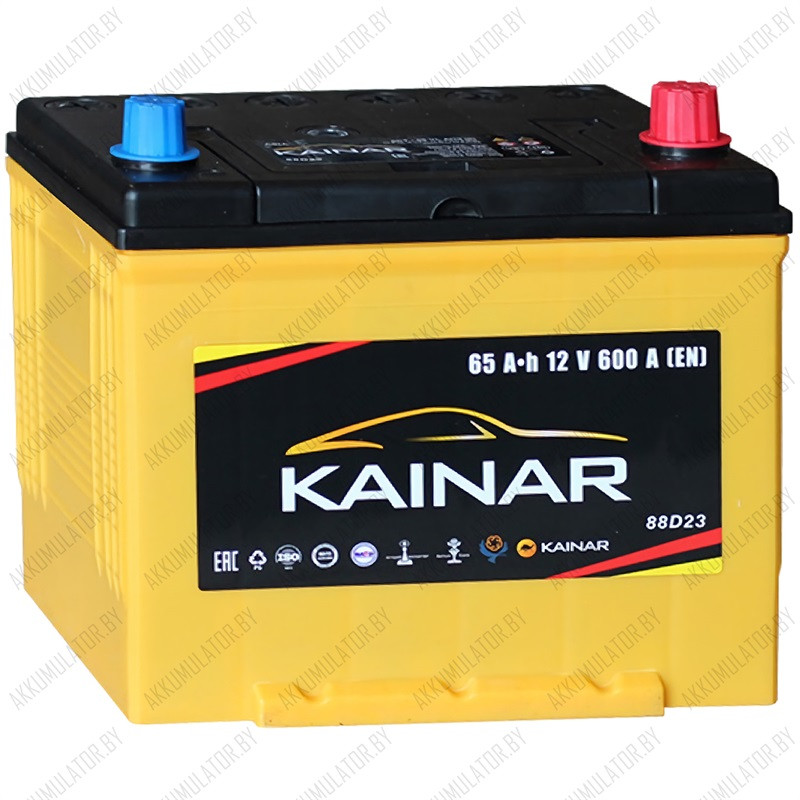 Аккумулятор Kainar / 65Ah / 600А / Asia - фото 1 - id-p75048879