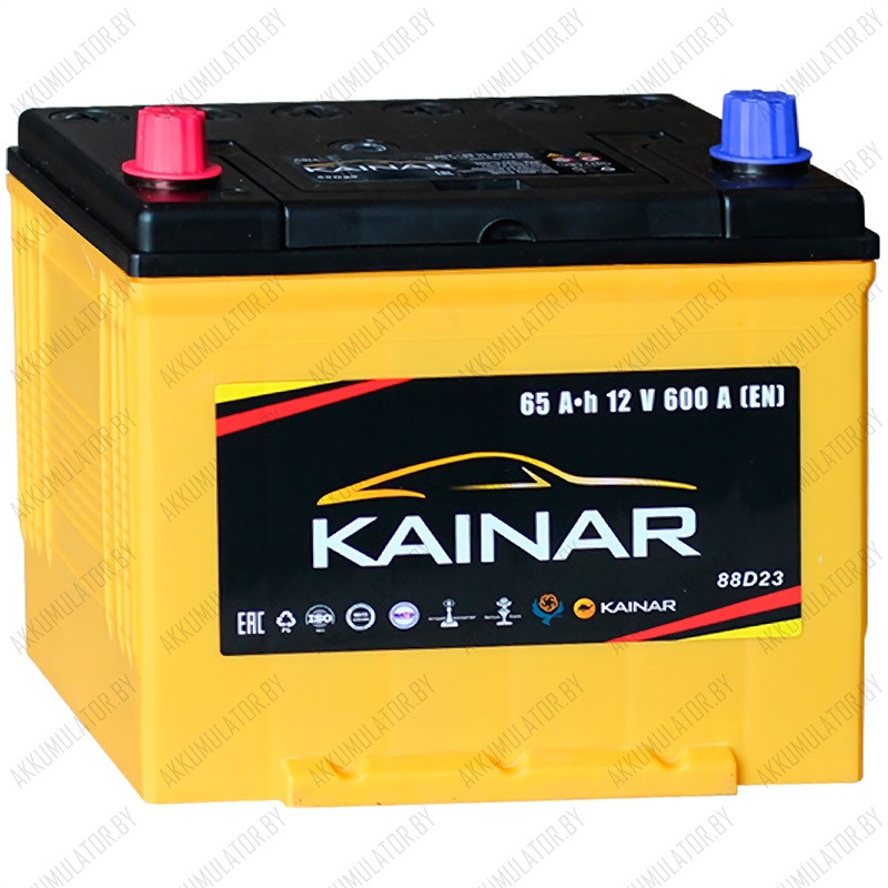 Аккумулятор Kainar / 65Ah / 600А / Asia / Прямая полярность