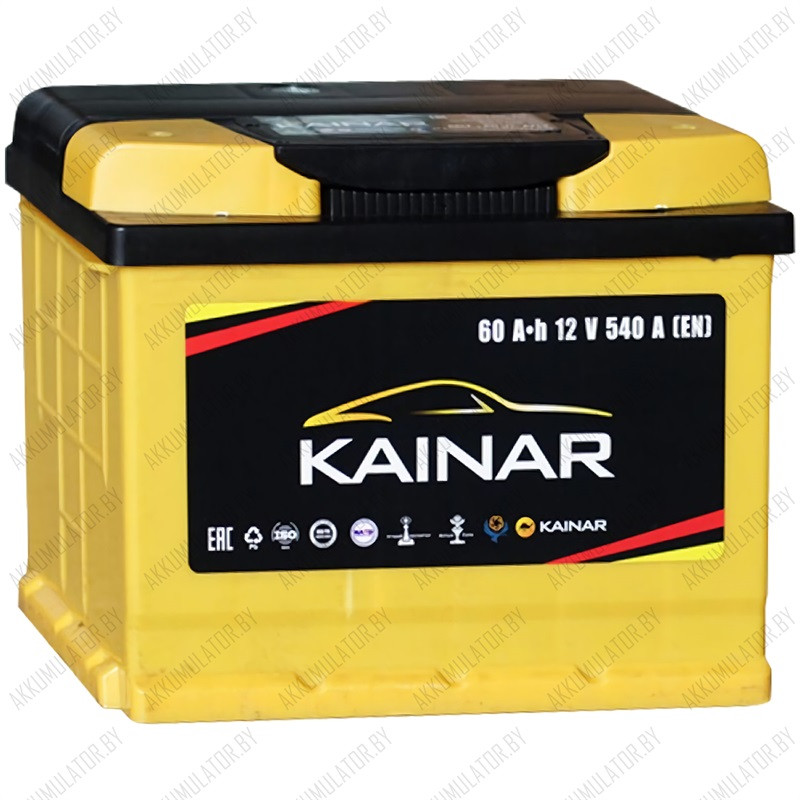 Аккумулятор Kainar / 60Ah / 550А низкий