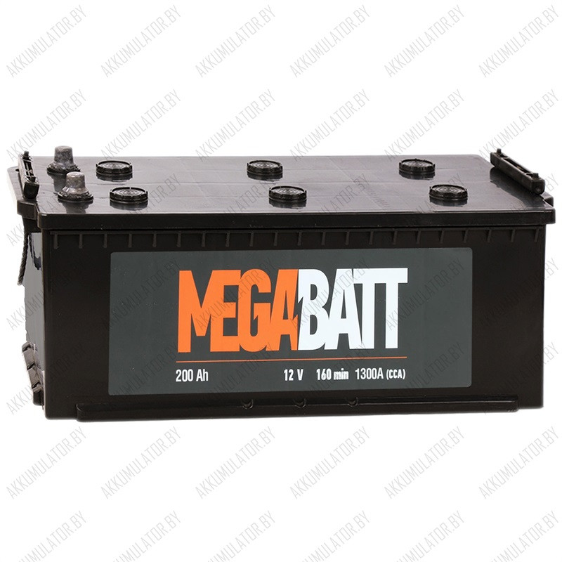 Аккумулятор Mega Batt 6СТ-200 / 200Ah / 1 300А - фото 1 - id-p75048897