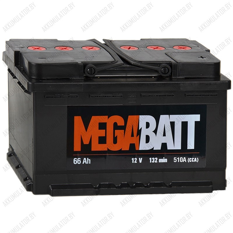 Аккумулятор Mega Batt 6СТ-66 / 66Ah / 510А - фото 1 - id-p75048901