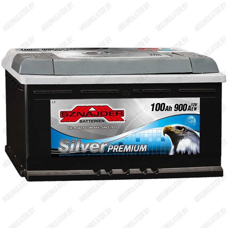 Аккумулятор Sznajder Silver Premium / 600 35 / 100Ah / 900А / Обратная полярность / 353 x 175 x 190