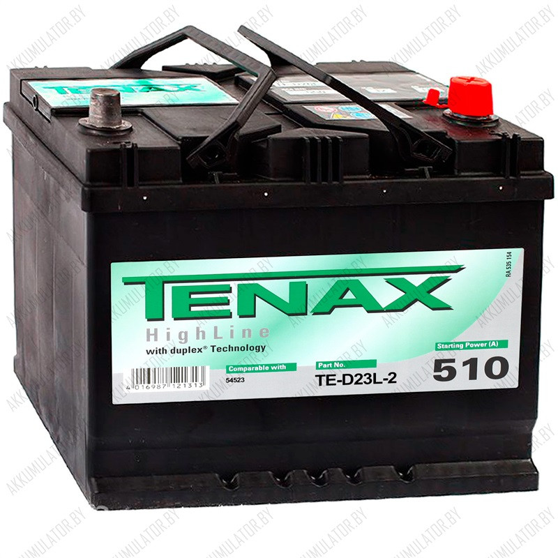 Аккумулятор Tenax HighLine / [560 412 051] / 60Ah / 510А / Asia - фото 1 - id-p75049002