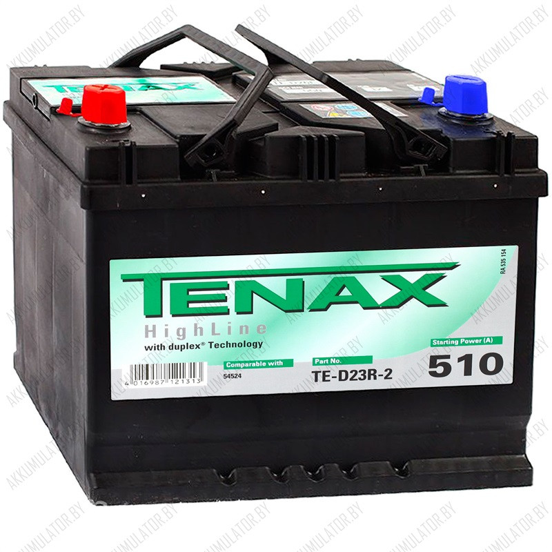 Аккумулятор Tenax HighLine / [560 413 051] / 60Ah / 510А / Asia / Прямая полярность