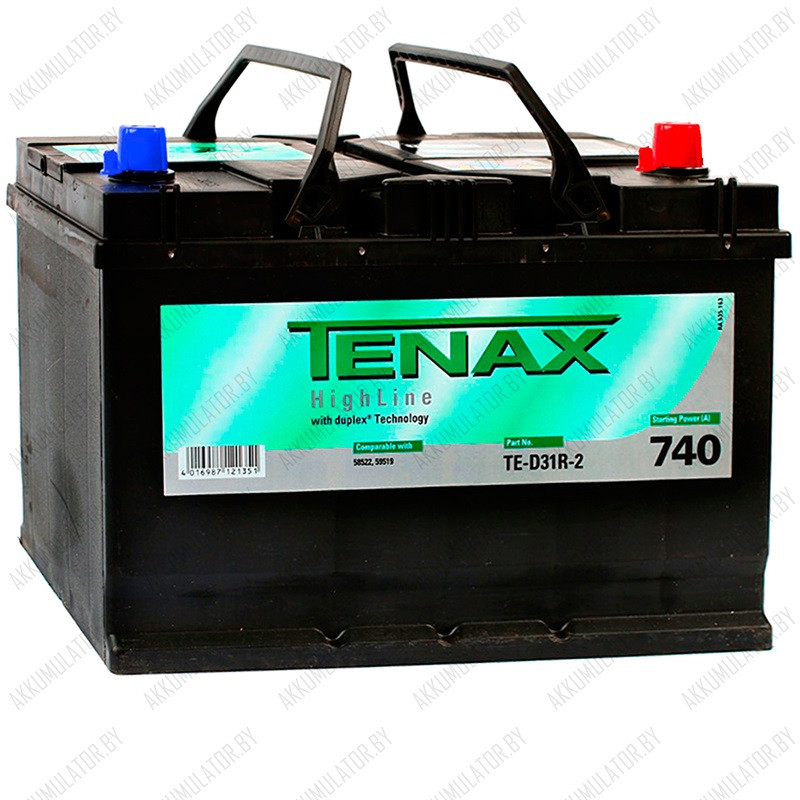 Аккумулятор Tenax HighLine / [591 400 074] / 91Ah / 740А / Asia