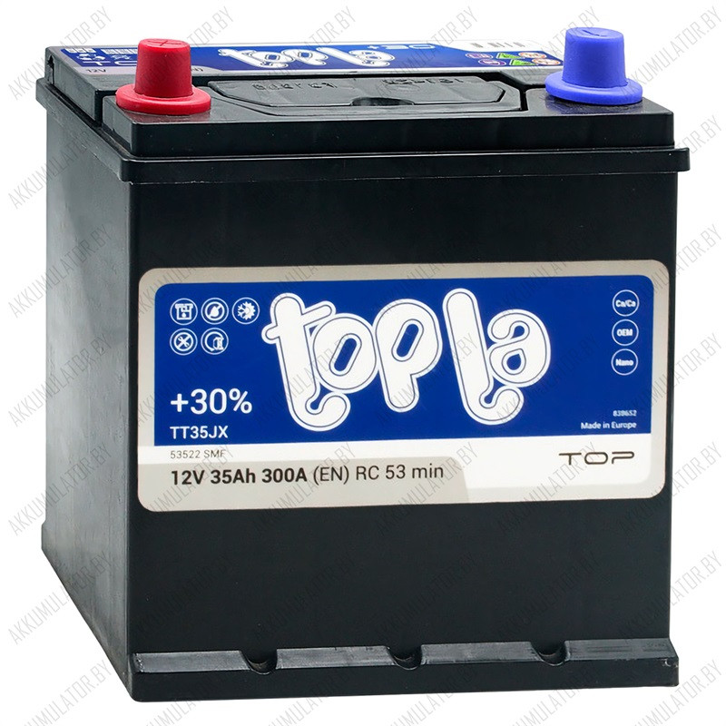 Аккумулятор Topla TOP JIS / [118935] / 35Ah / 300А / Asia / Прямая полярность