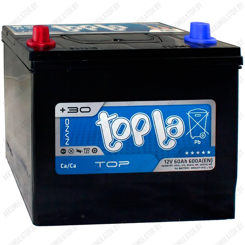 Аккумулятор Topla TOP JIS / [118260] / 60Ah / 600А / Asia / Прямая полярность - фото 1 - id-p75049024