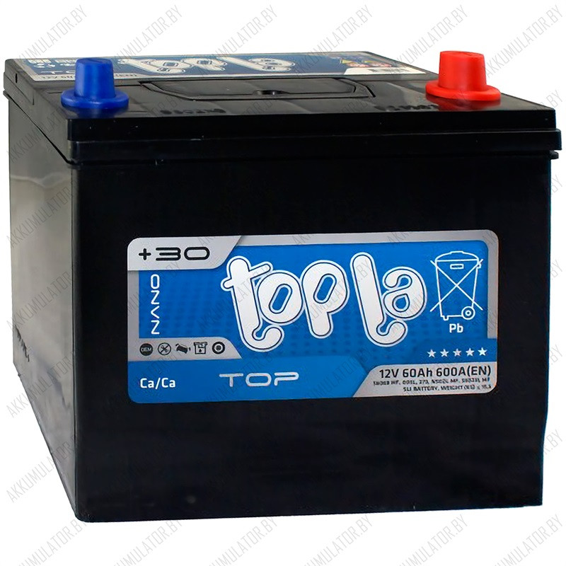 Аккумулятор Topla TOP JIS / [118360] / 60Ah / 600А / Asia - фото 1 - id-p75049031