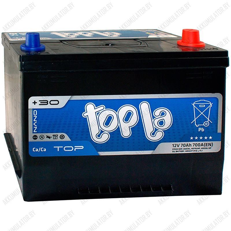Аккумулятор Topla TOP JIS / [118470 / 118870] / 70Ah / 700А / Asia - фото 1 - id-p75049033