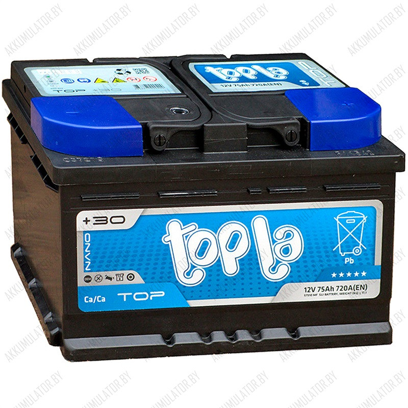 Аккумулятор Topla TOP / [118072] / Низкий / 75Ah / 720А - фото 1 - id-p75049040