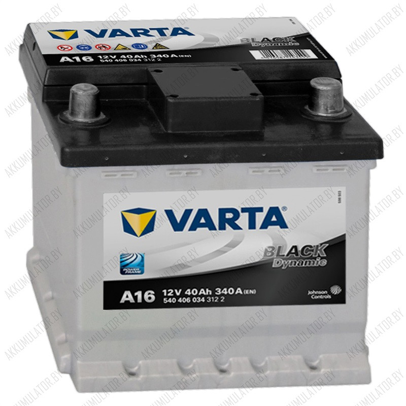 Аккумулятор Varta Black Dynamic A16 / [540 406 034] / 40Ah / 340А