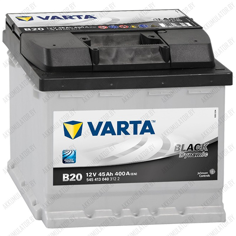 Аккумулятор Varta Black Dynamic B20 / [545 413 040] / 45Ah / 400А / Прямая полярность