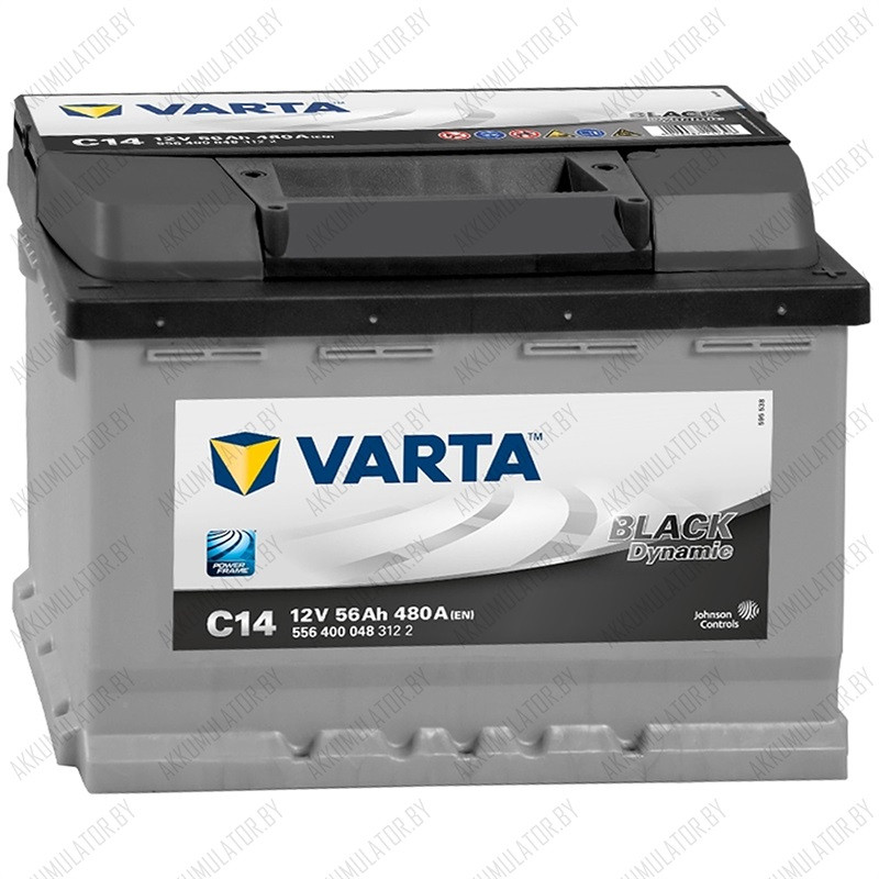 Аккумулятор Varta Black Dynamic C14 / [556 400 048] / 56Ah / 480А - фото 1 - id-p75049060