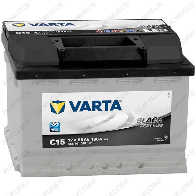 Аккумулятор Varta Black Dynamic C15 / [556 401 048] / 56Ah / 480А / Прямая полярность - фото 1 - id-p75049061