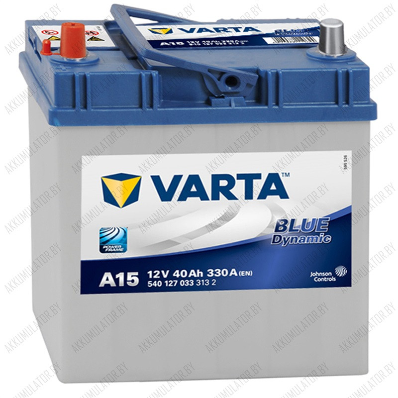 Аккумулятор Varta Blue Dynamic Asia A15 / [540 127 033] / 40Ah / 330А / Прямая полярность - фото 1 - id-p75049067