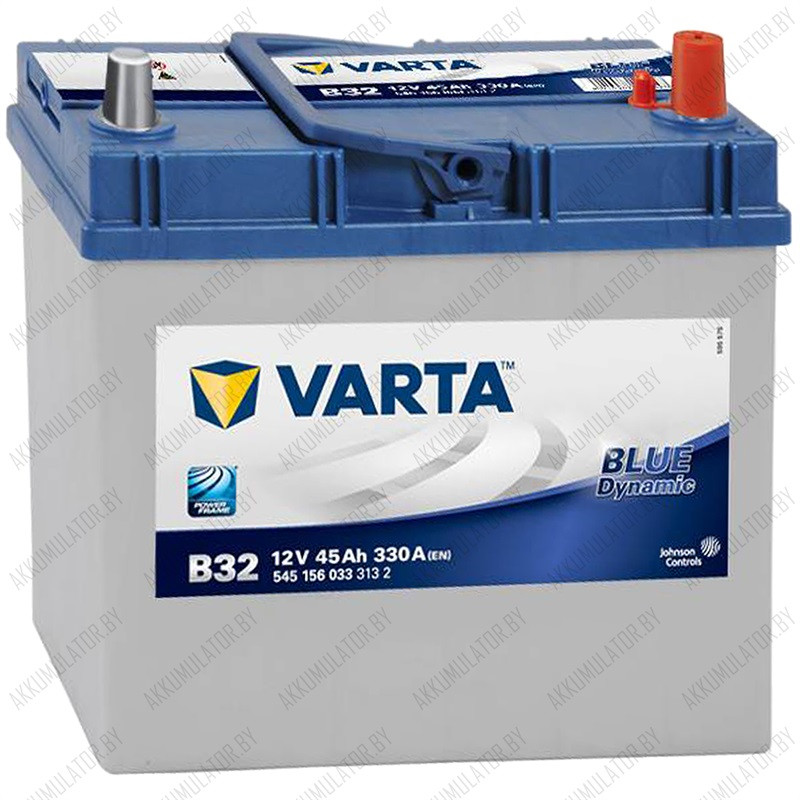 Аккумулятор Varta Blue Dynamic Asia B32 / [545 156 033] / 45Ah / 330А - фото 1 - id-p75049069