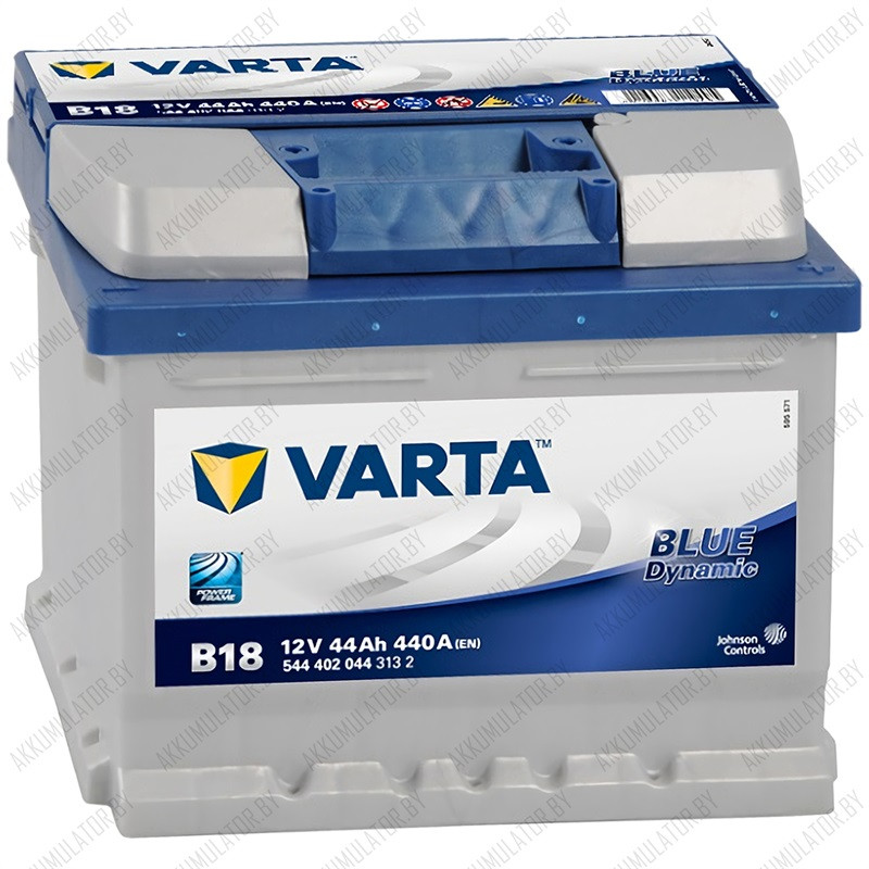 Аккумулятор Varta Blue Dynamic B18 / [544 402 044] / Низкий / 44Ah / 440А - фото 1 - id-p75049078