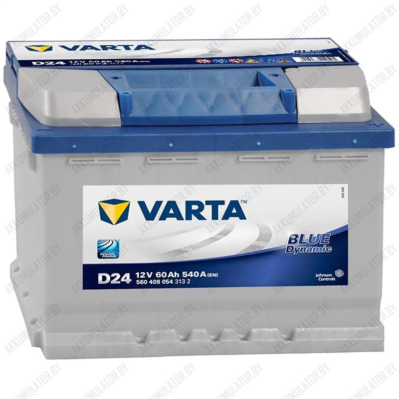 Аккумулятор Varta Blue Dynamic D24 / [560 408 054] / 60Ah / 540А