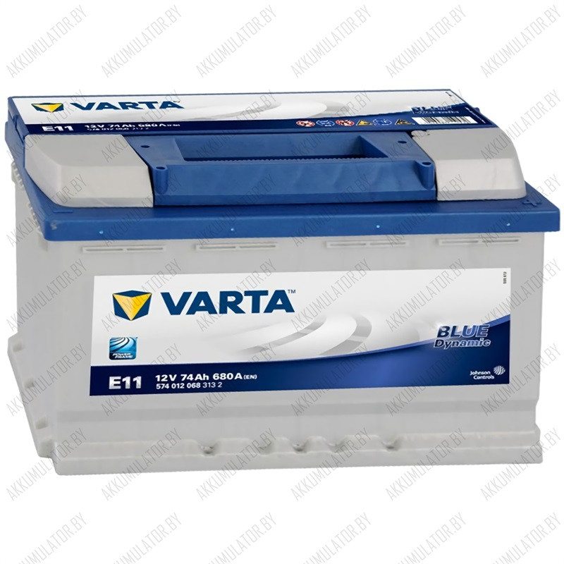 Аккумулятор Varta Blue Dynamic E11 / [574 012 068] / 74Ah / 680А - фото 1 - id-p75049084
