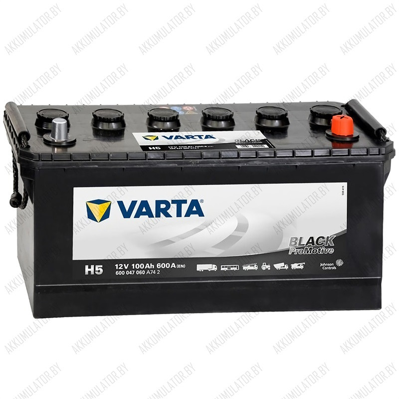 Аккумулятор Varta Promotive Black H5 / [600 047 060] / 100Ah / 600А - фото 1 - id-p75049094