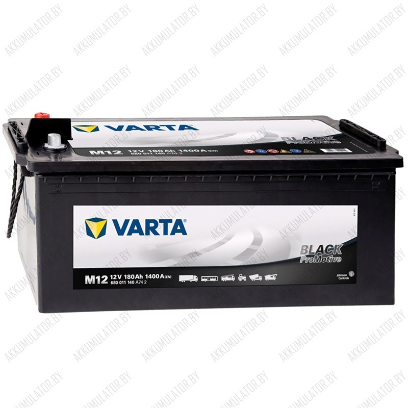 Аккумулятор Varta Promotive Black M12 / [680 011 140] / 180Ah / 1 400А - фото 1 - id-p75049098