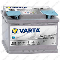Аккумулятор Varta Silver Dynamic AGM D52 / [560 901 068] / 60Ah / 680А / Обратная полярность / 242 x 175 x 190