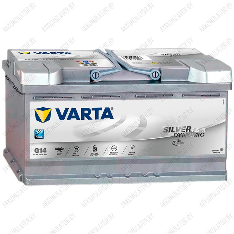 Аккумулятор Varta Silver Dynamic AGM G14 / [595 901 085] / 95Ah / 850А - фото 1 - id-p75049107