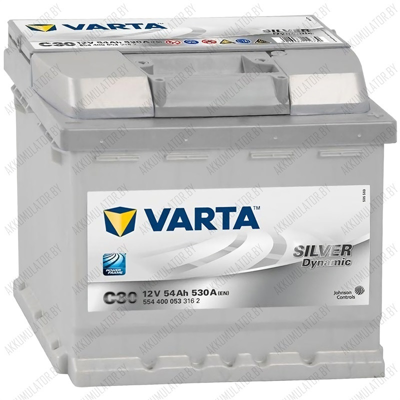 Аккумулятор Varta Silver Dynamic C30 / [554 400 053] / 54Ah / 530А - фото 1 - id-p75049109