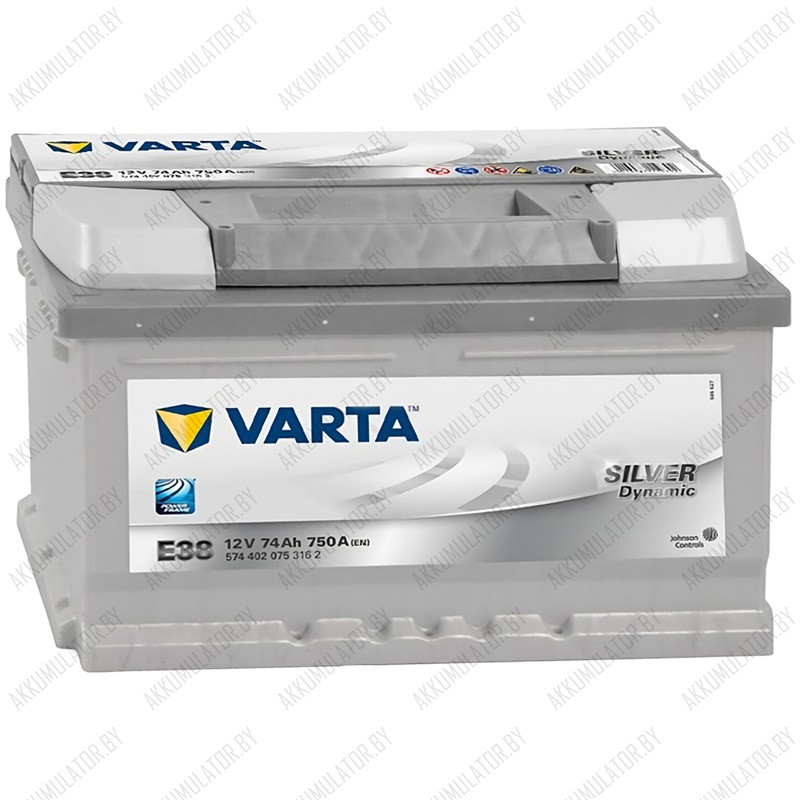 Аккумулятор Varta Silver Dynamic E38 / [574 402 075] / Низкий / 74Ah / 750А - фото 1 - id-p75049114