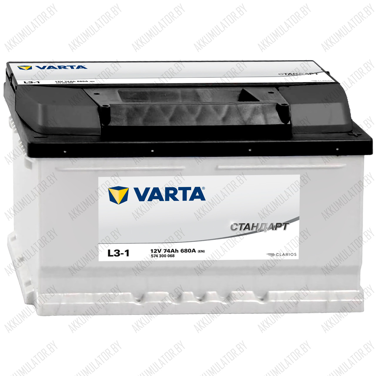Аккумулятор Varta Standard L3-1 / [574 300 068] / 74Ah / 680А - фото 1 - id-p148825325