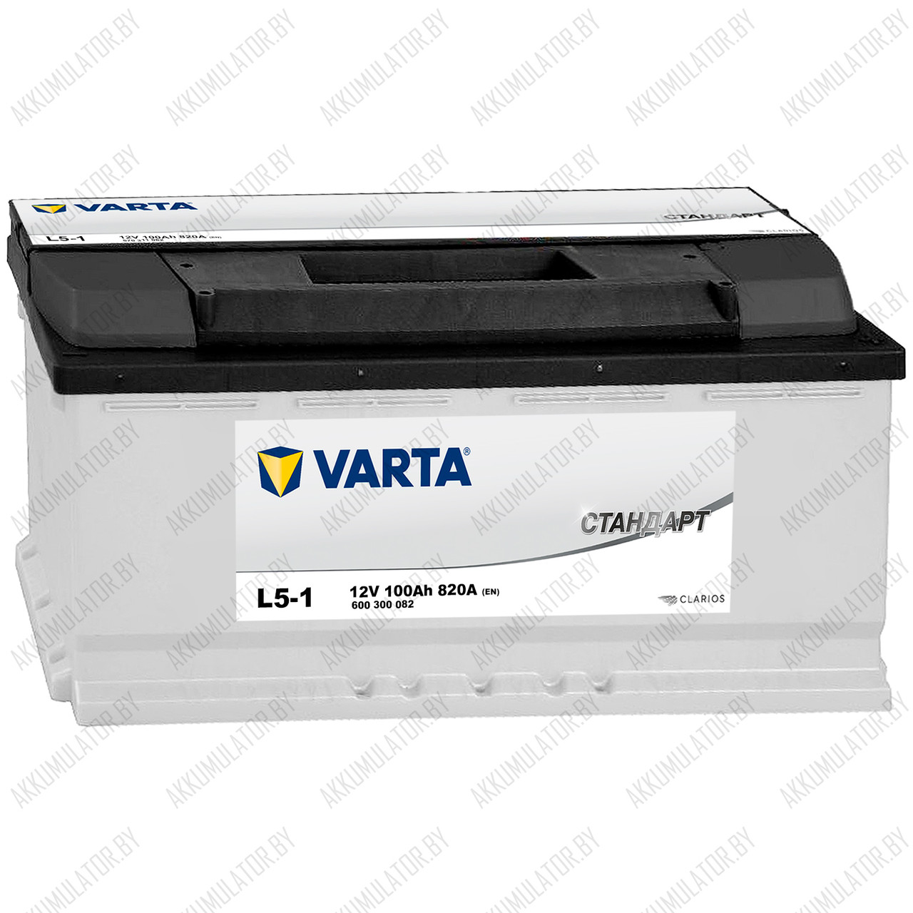 Аккумулятор Varta Standard L5-1 / [600 402 083] / 100Ah / 820А - фото 1 - id-p148825326
