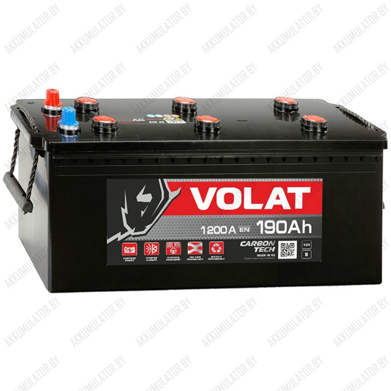Аккумулятор VOLAT Truck 190Ah / 1 200А - фото 1 - id-p75049129