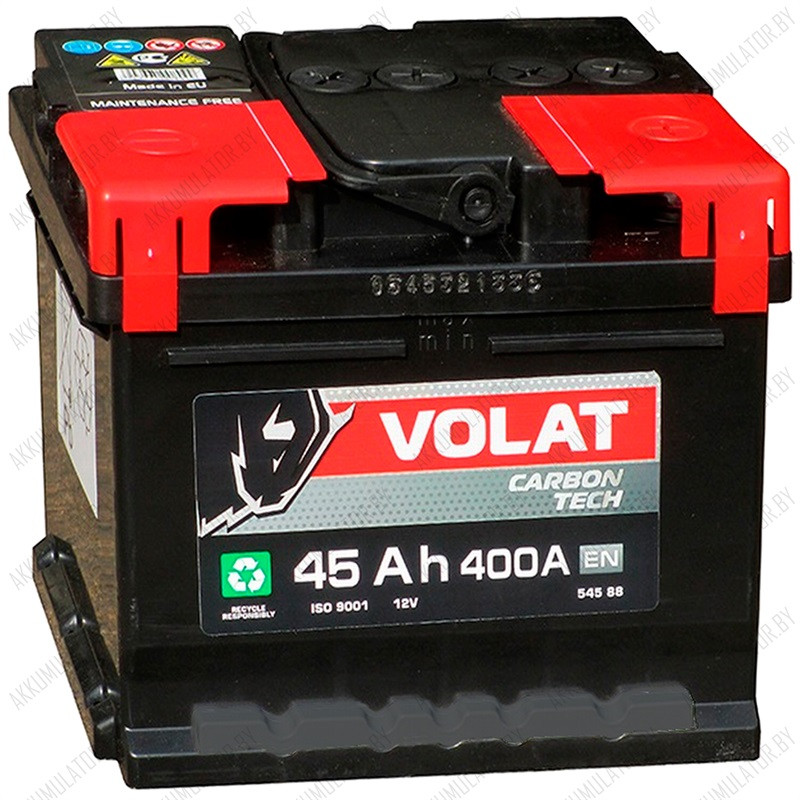 Аккумулятор VOLAT Ultra / Низкий / 45Ah / 400А