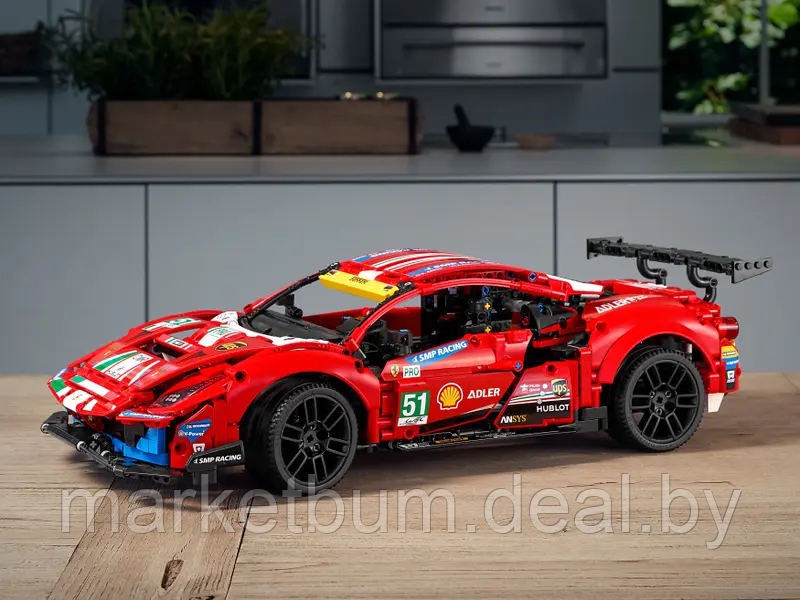 Конструктор LEGO Technic 42125, Ferrari 488 GTE - фото 10 - id-p215270209