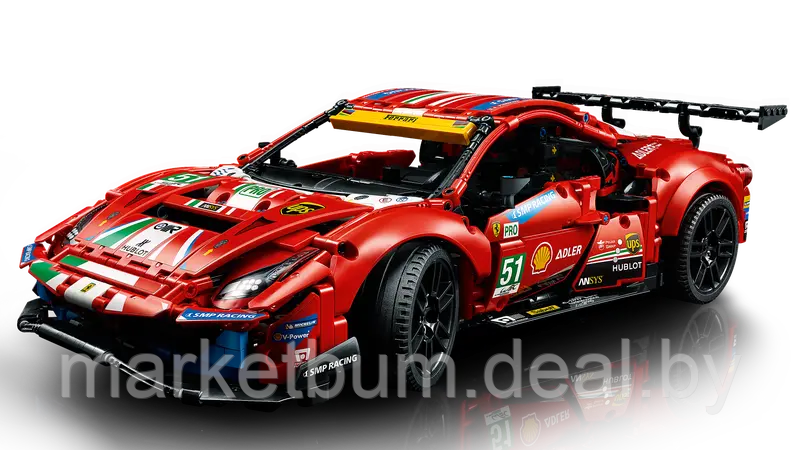 Конструктор LEGO Technic 42125, Ferrari 488 GTE - фото 3 - id-p215270209
