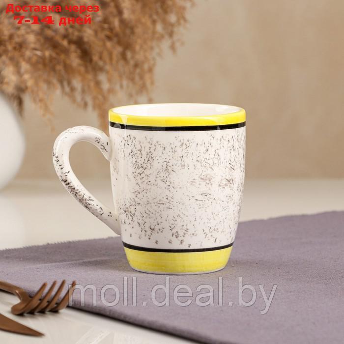 Набор посуды "Алладин", керамика, желтый, 3 предмета: салатник 700 мл, тарелка 20 см, кружка 350 мл, Иран - фото 4 - id-p215247549