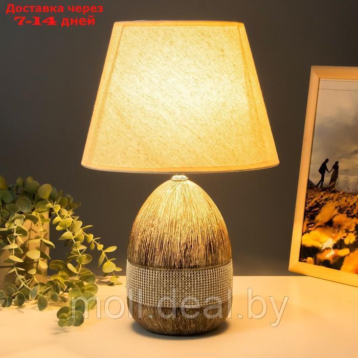 Настольная лампа "Робель" Е27 40Вт коричневый 25х25х39 см - фото 3 - id-p215247951
