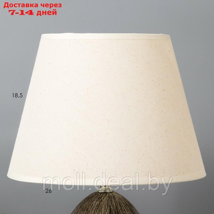 Настольная лампа "Робель" Е27 40Вт коричневый 25х25х39 см - фото 4 - id-p215247951