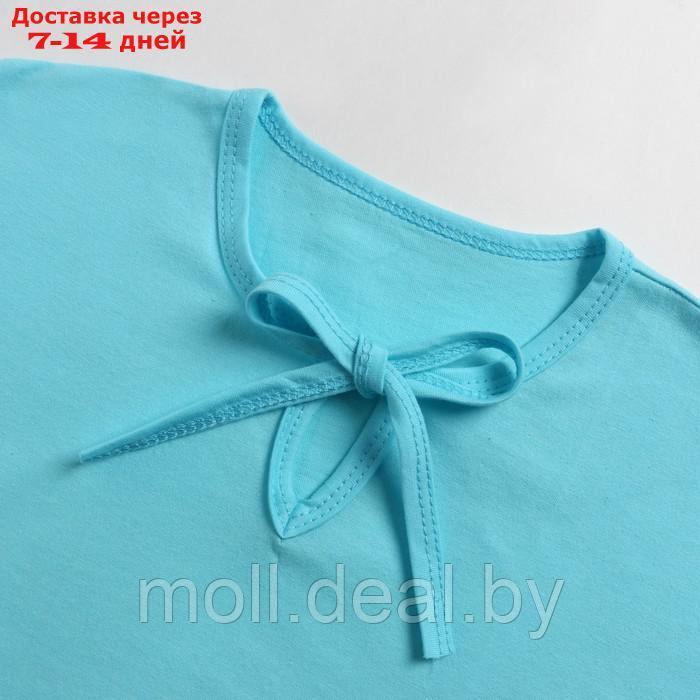 Сорочка для девочки "Зефирка", цвет бирюзовый, рост 110 см - фото 2 - id-p215261025
