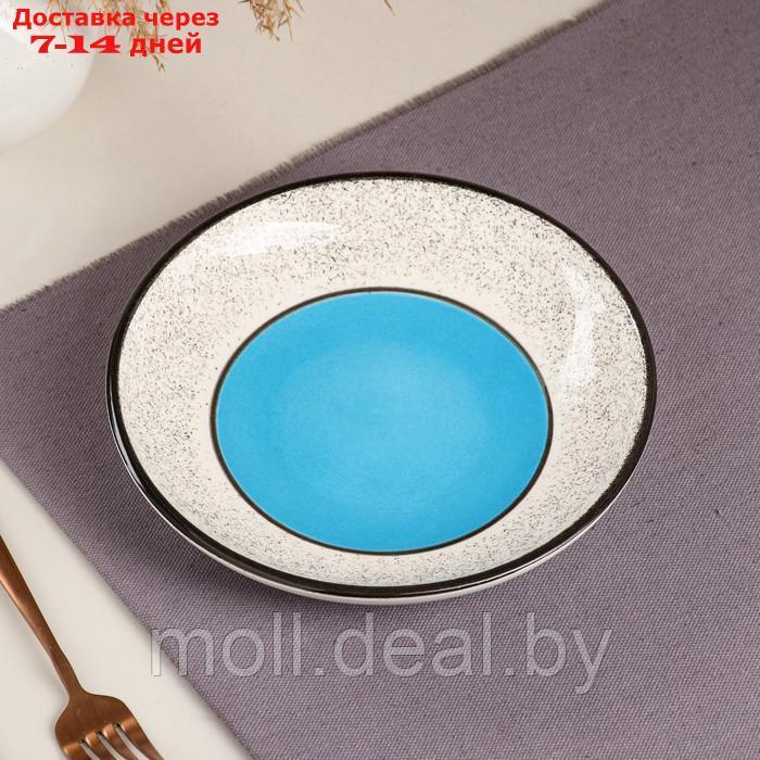 Набор посуды "Алладин", керамика, синий, 3 предмета: салатник 700 мл, тарелка 20 см, кружка 350 мл, Иран - фото 5 - id-p215248051