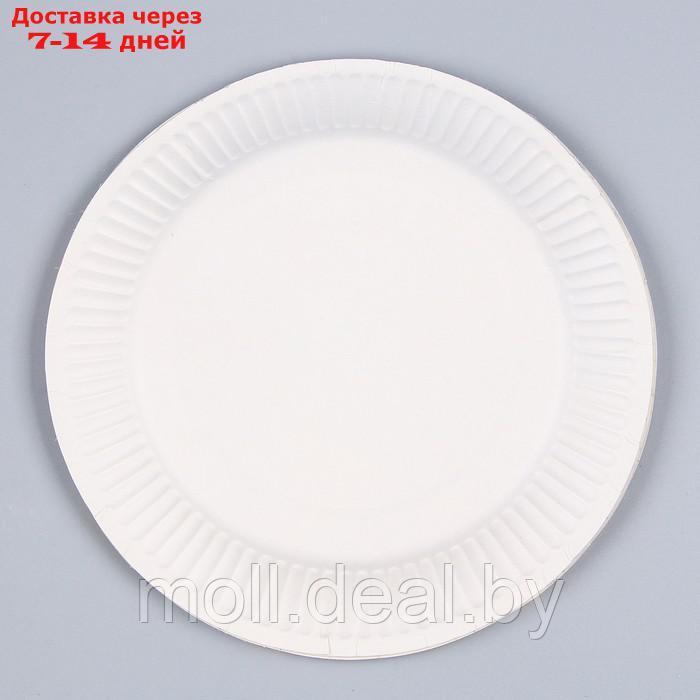 Набор бумажной посуды "С Днём Рождения", красный,(6 тарелок , 1 гирлянда , 6 стаканов, 6 кол - фото 4 - id-p215258029