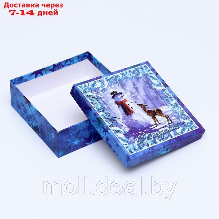 Набор коробок 4 в 1 "Новогодний секрет", 19 х 19 х 7,5 см- 14 х 14 х 5 см - фото 5 - id-p215258055