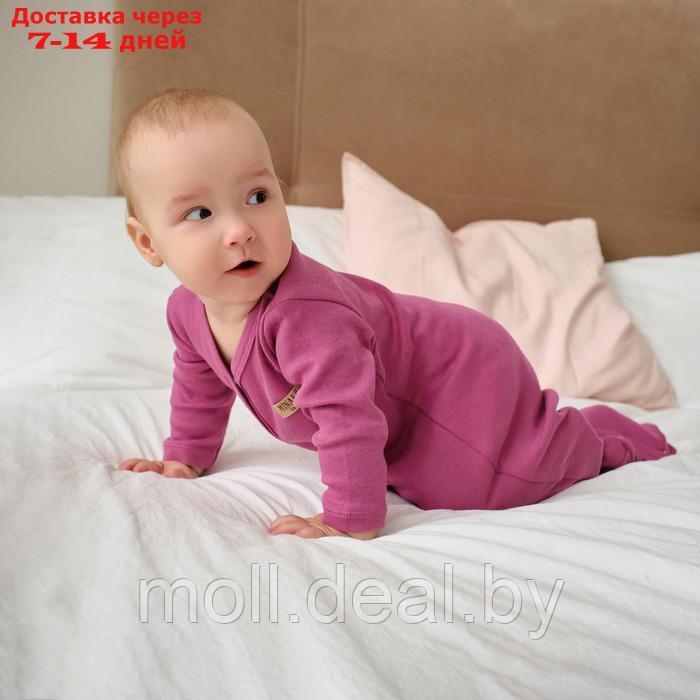 Комбинезон детский MINAKU, цвет малиновый, рост 62-68 см - фото 4 - id-p215248457