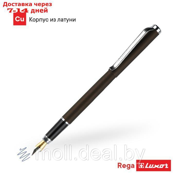 Ручка подарочная, перьевая Luxor "Rega", чернила синие, графит, в футляре - фото 4 - id-p215258065