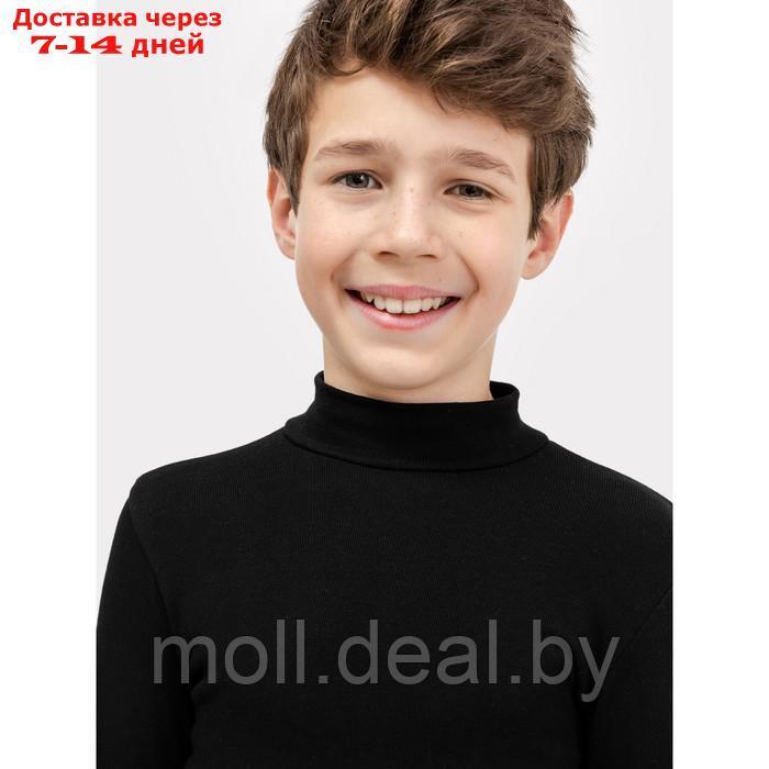 Джемпер для мальчика (Термо), цвет чёрный, рост 128-134 - фото 3 - id-p215261113
